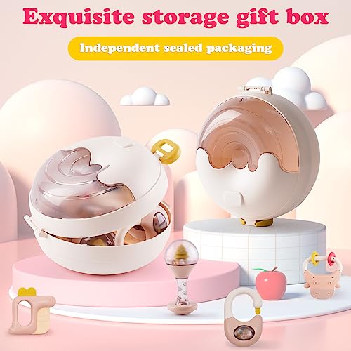 10PCS Baby Rattles Teether Set - Educational Sensory Toys