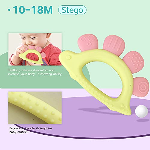 Eastsun Dinosaur Rattle Sensory Toy & Teether