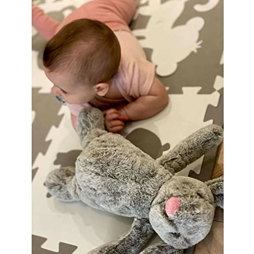 Grey Rabbit Cuddly Toy - Soft Plush Bunny
