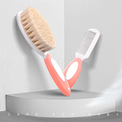 Soft Goat Bristle Baby Hair Brush and Comb Set