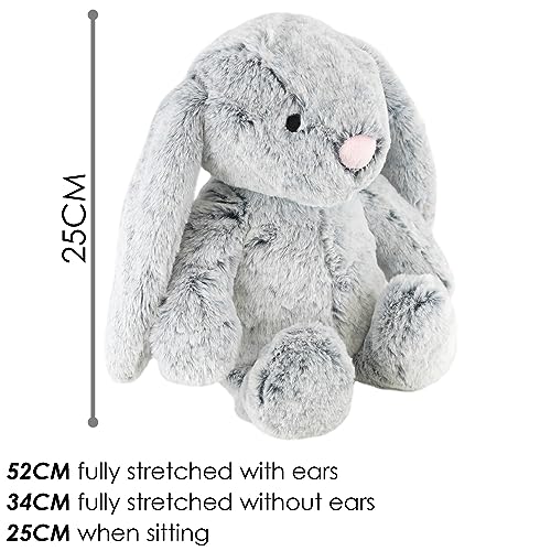 Grey Rabbit Cuddly Toy - Soft Plush Bunny