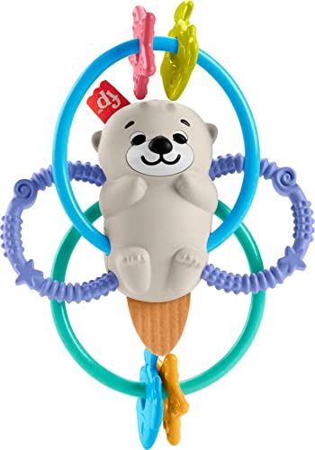 Fisher-Price 2-in-1 Otter Twist & Teethe Rattle