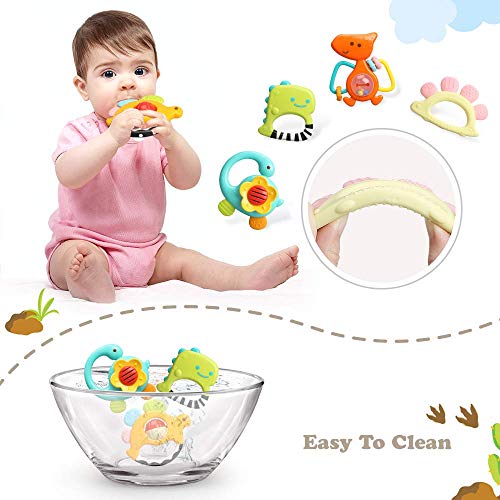 Baby Rattles Toy Set for 3-18 Month Infants