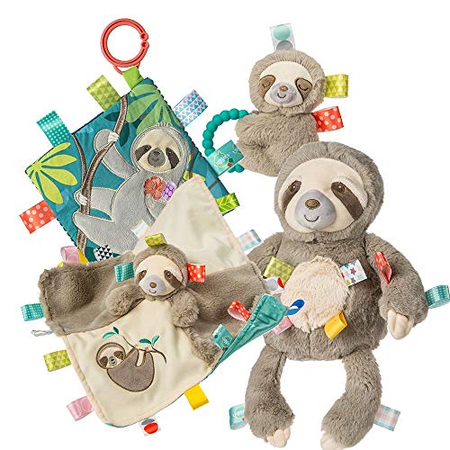 Soft Rattle with Teether Ring 13cm - Molasses Sloth