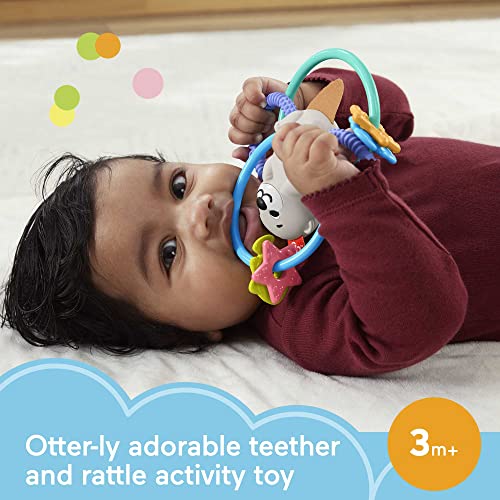 Fisher-Price 2-in-1 Otter Twist & Teethe Rattle