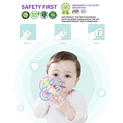 Sensory Teether and Rattle: Grab, Chew, Shake