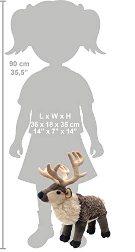 Wild Republic Plush Reindeer - Cuddlekins Cuddly Toy
