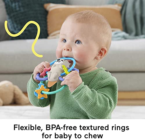 Fisher-Price 2-in-1 Otter Twist & Teethe Rattle