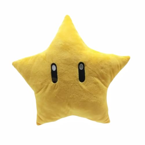 Mario Yellow Star Plush Toy - Cute and Comfortable