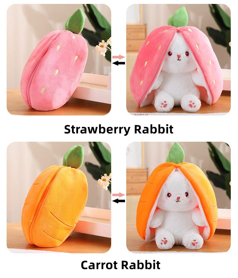 Strawberry Bunny Plush Toy – Perfect Baby Gift