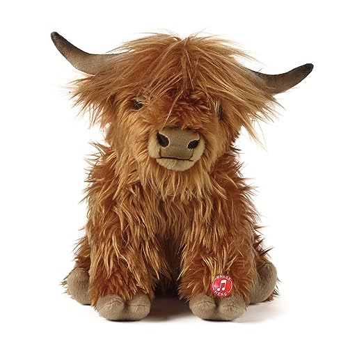 Highland Cow Plush Toy with Sound | Eco-Friendly Gift