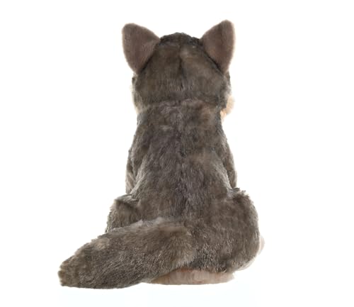 Wild Republic Wolf Plush Toy, 30cm, Grey