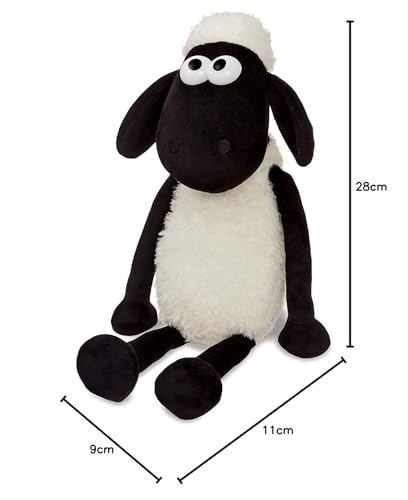 Black and White Shaun the Sheep Plush Toy
