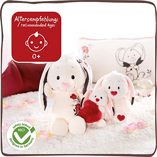 Soft 25cm Stuffed Bunny with Heart Design