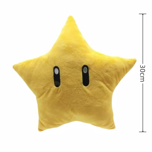 Mario Yellow Star Plush Toy - Cute and Comfortable
