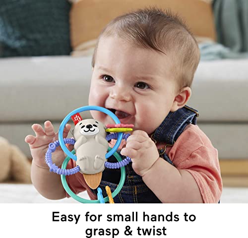 Fisher-Price 2-in-1 Otter Twist & Teethe Rattle