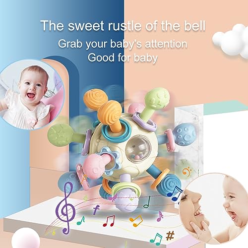 Baby Montessori Sensory Teething Toys for 0-6 Months