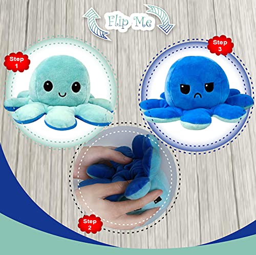 Octopus Reversible Plush: Express Your Mood
