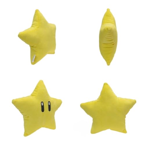 Mario Yellow Star Plush Toy - Cute and Comfortable