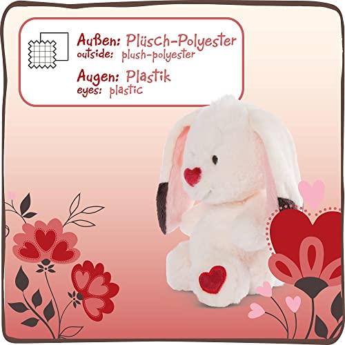 Soft 25cm Stuffed Bunny with Heart Design