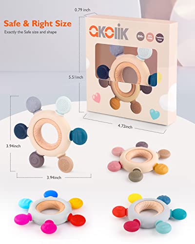BPA-Free Silicone Teething Toys for Babies