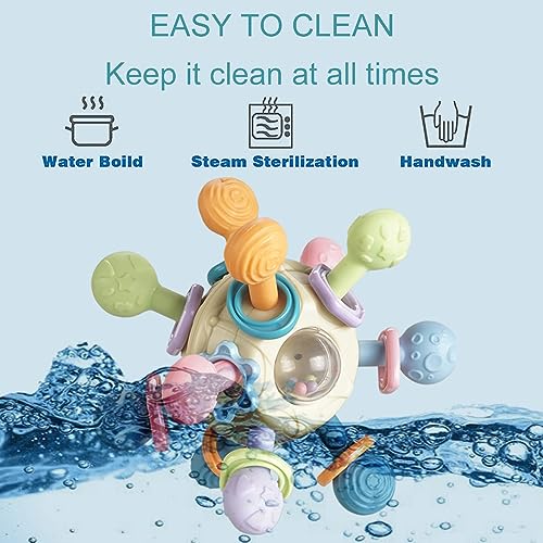 Baby Montessori Sensory Teething Toys for 0-6 Months