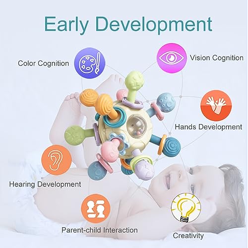 Baby Montessori Sensory Teething Toys for 0-6 Months