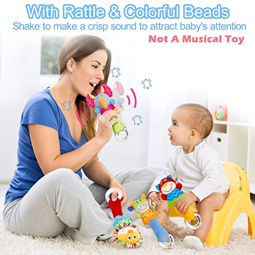 Soft Rattle Sensory Toys - 2 Pack