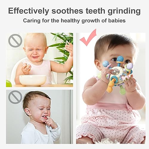 Baby Montessori Sensory Teething Toys for 0-6 Months