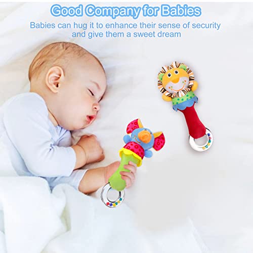 Soft Rattle Sensory Toys - 2 Pack