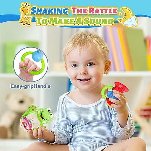 Sensory Baby Rattles Toys Set, 11 Pcs