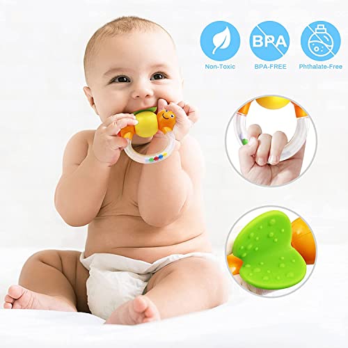 12pcs Baby Rattle Toys Set for Infants