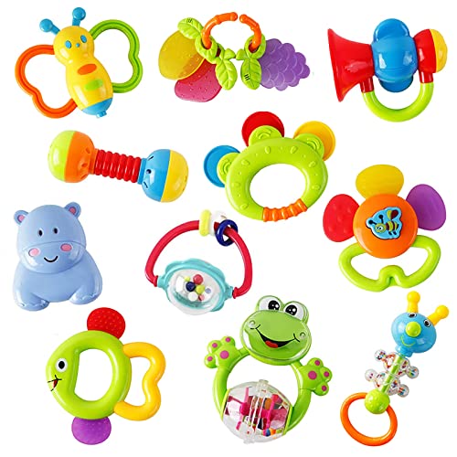 Rattle Teether Set - Sensory Baby Toy