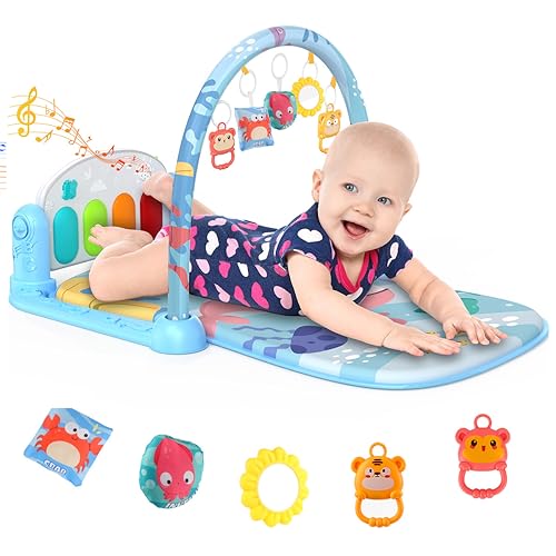 Musical Baby Play Mat with Hanging Toys