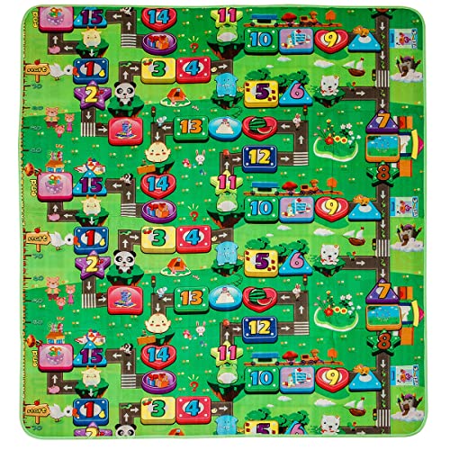 Large Kids Educational Play Mat - 2 Sided