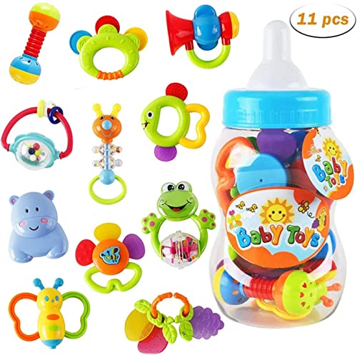 Rattle Teether Set - Sensory Baby Toy