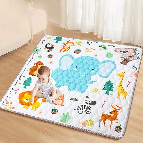 Foldable Cotton Baby Play Mat for Floor, Non-Slip