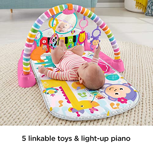 Fisher-Price Baby Play Gym | Deluxe Kick & Play - Pink