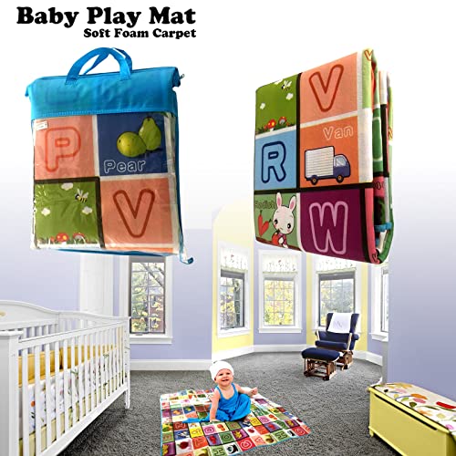Large Kids Educational Play Mat - 2 Sided