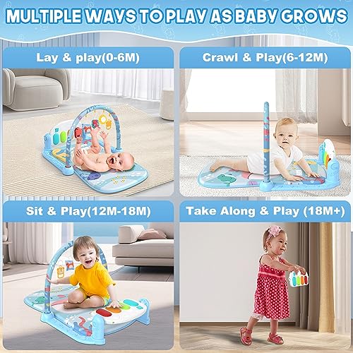 Musical Baby Play Mat with Hanging Toys