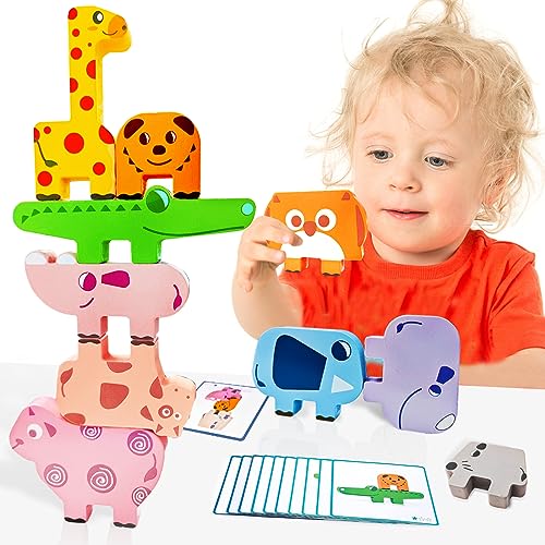 Animal Stacking Blocks - Montessori Toddler Toys