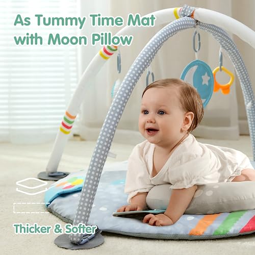 4-in-1 Baby Play Gym with Sensory Toys & Ball Pit