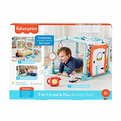 Fisher-Price 3-in-1 Crawl & Play Activity Gym