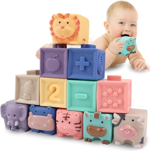 Soft Baby Blocks: Teethers, Chewing, Stacking Toys