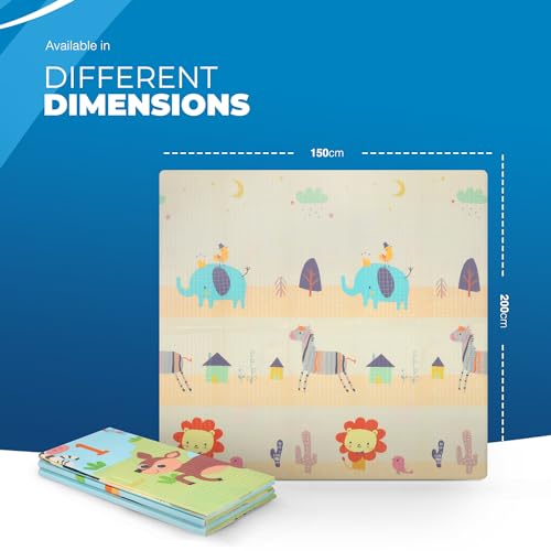 Foldable Activity Mat - Double-Sided Waterproof, Ideal for Playtime
