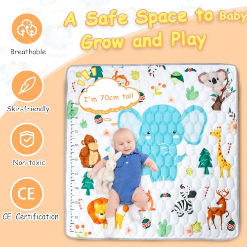 Foldable Cotton Baby Play Mat for Floor, Non-Slip