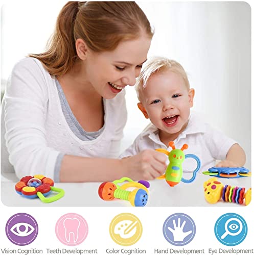 Rattle Teether Set - Sensory Baby Toy