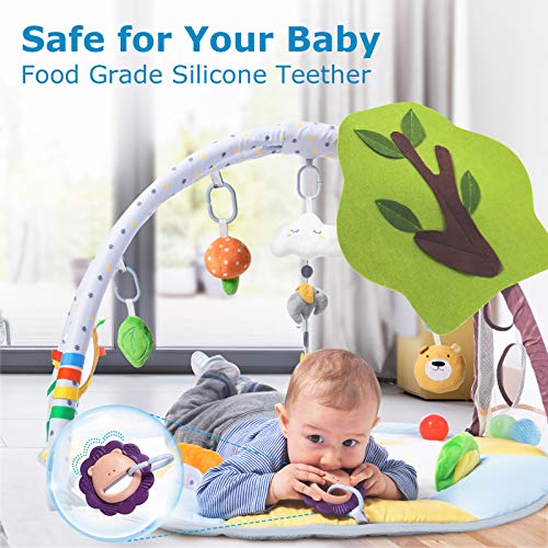 Baby Play Mat with 9 Toys and Gym