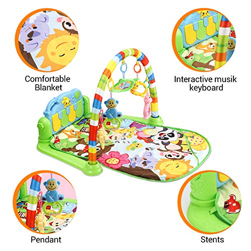 Luchild Baby Piano Gym Mat: Activity Music Play
