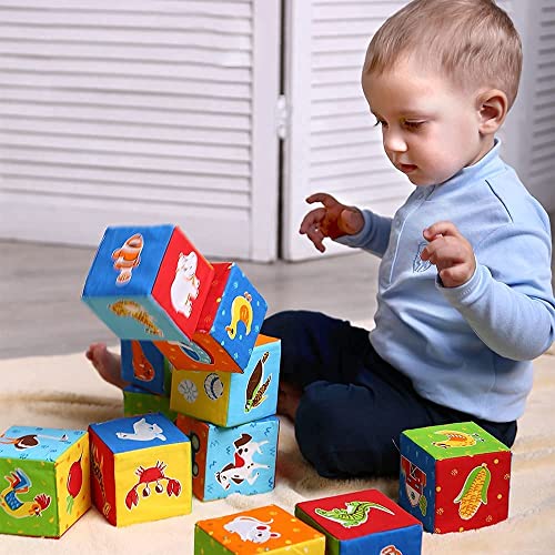 Soft Baby Stacking Blocks - Sensory Building Toys